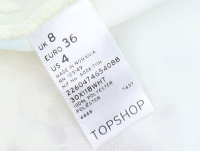 Topshop Women's Multicoloured Blouse, Size 8, Tall