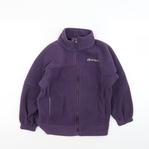 Sprayway Girls Purple 3-in-1 Fleece Jacket, Size 6 Years