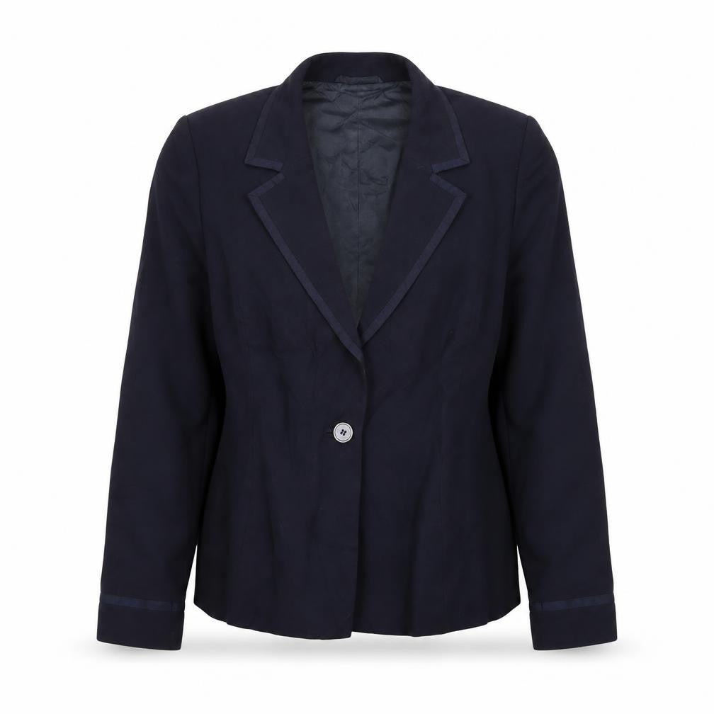 Front view of Austin Reed Women's Black Suit Jacket, size 14, Formal Elegance