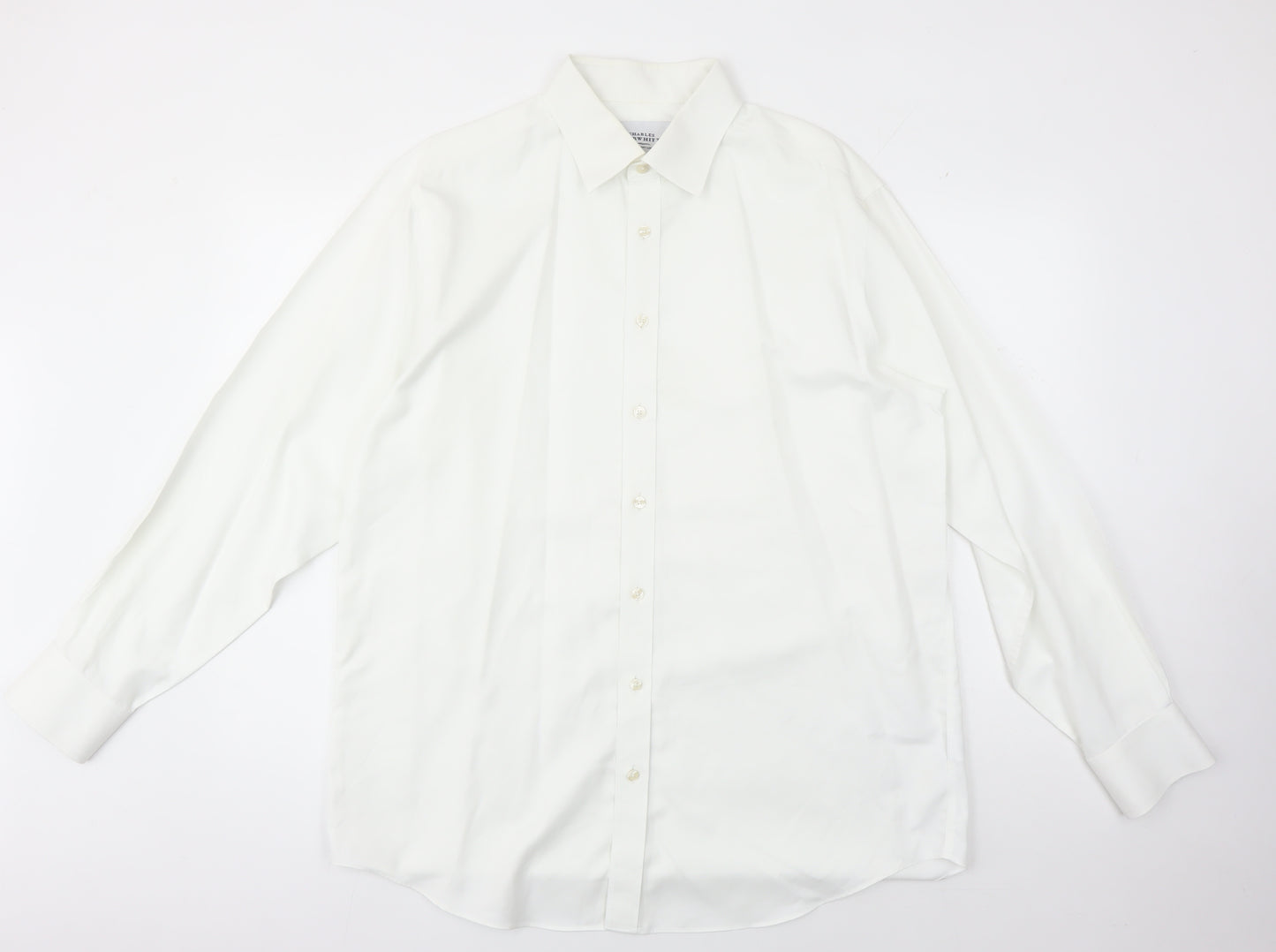 Charles Tyrwhitt Men's White Classic Dress Shirt 16.5