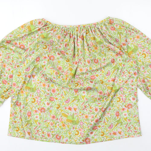 Eastex Women's Multicoloured Floral Blouse Size 16