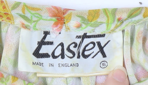 Eastex Women's Multicoloured Floral Blouse Size 16