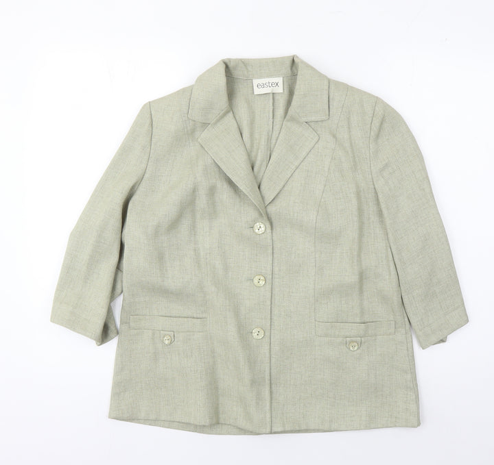 Eastex Women's Grey Classic Suit Jacket, Size S