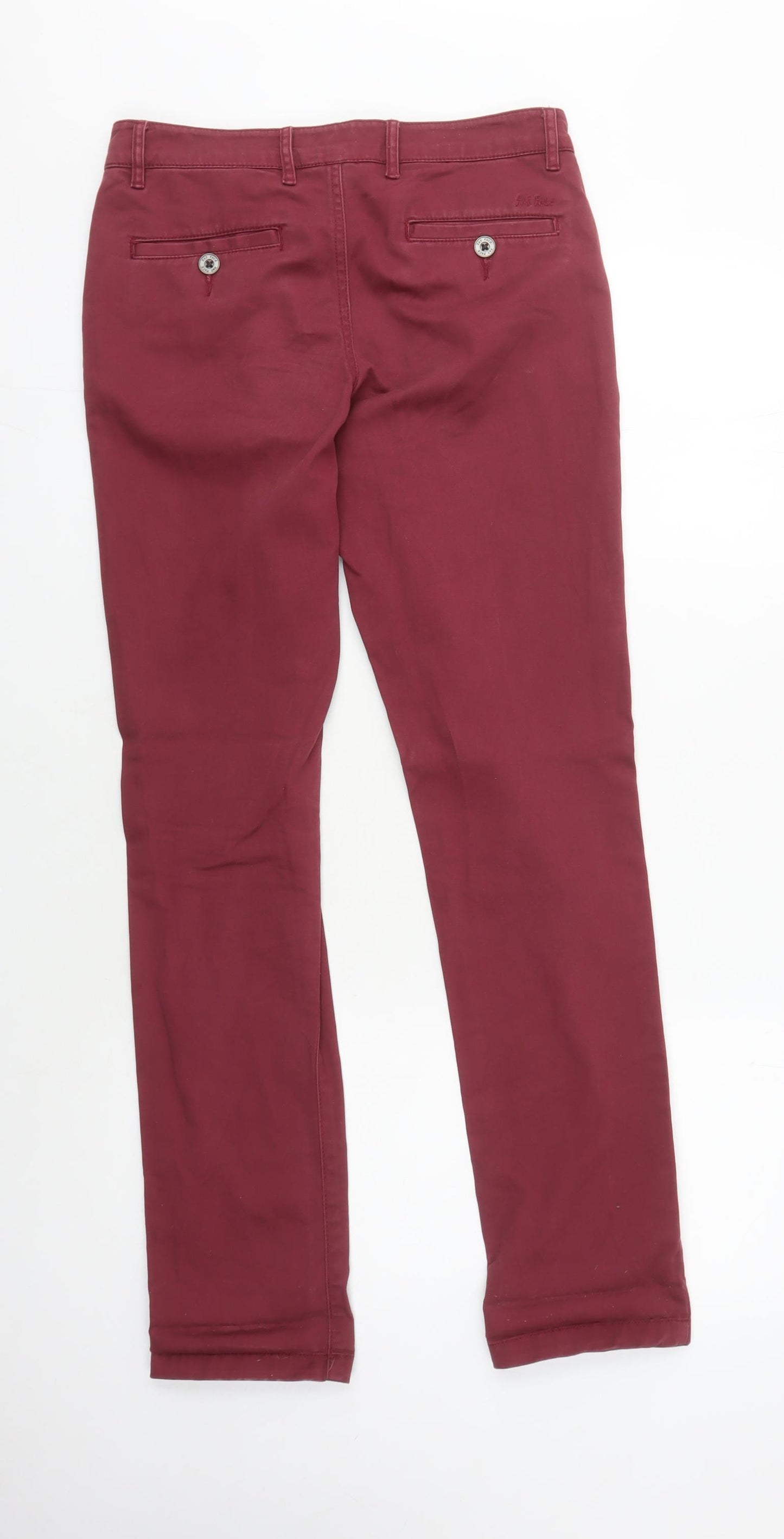 Fat Face Women's Red Chino Trousers Size 8