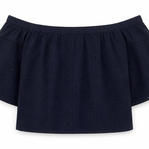 Abercrombie & Fitch Blue Off Shoulder Blouse Women S