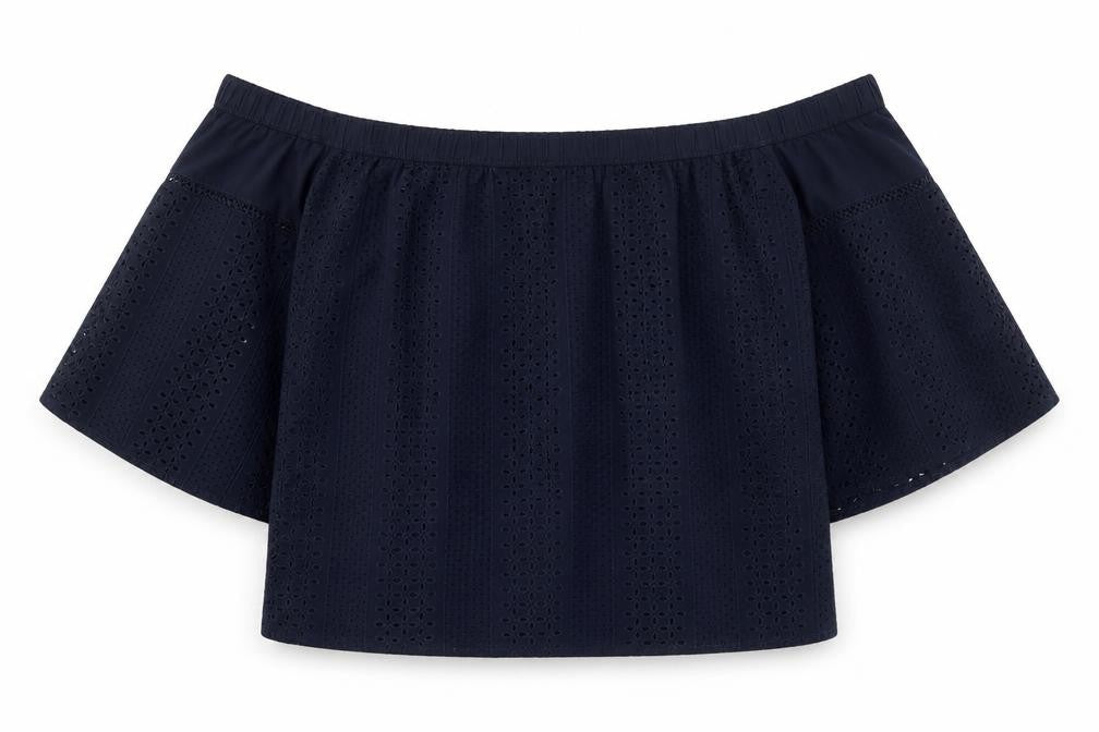 Abercrombie & Fitch Blue Off Shoulder Blouse Women S