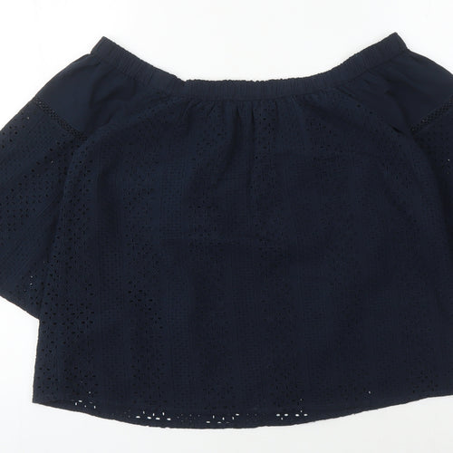 Abercrombie & Fitch Blue Off Shoulder Blouse Women S