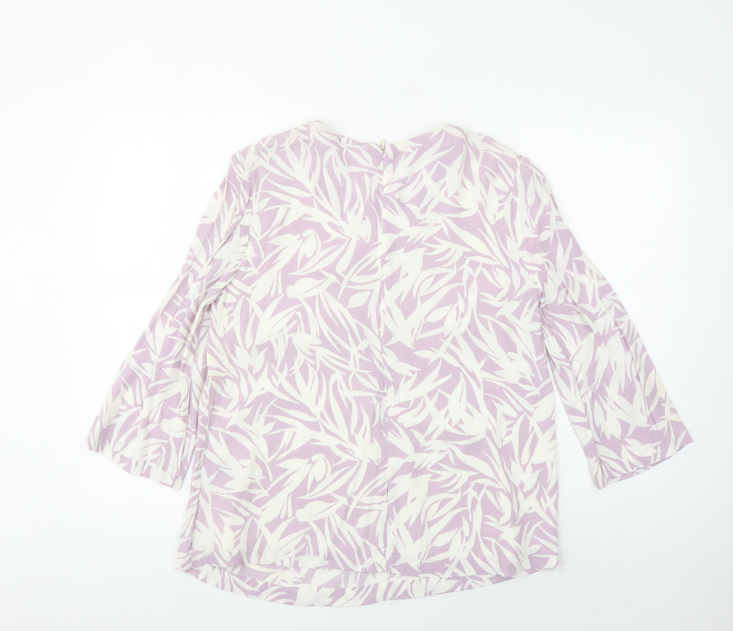 Boden Women’s Pink Floral Beaded Tunic Blouse Size 12