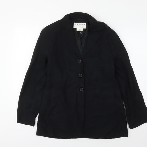 Jaeger Women's Black Regular Blazer Size 10