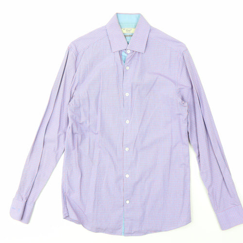 Penguin Men's Multicoloured Slim Fit Check Shirt 14.5