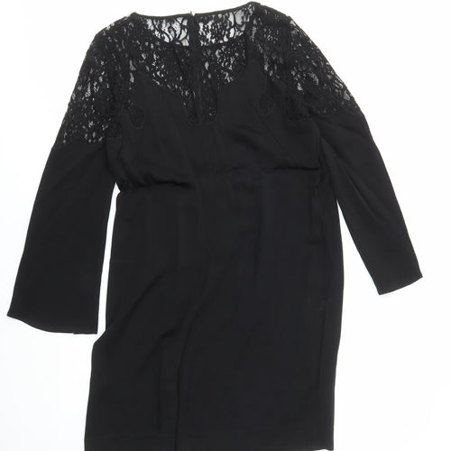 Jigsaw Women's Black Lace Shift Dress - Size 14