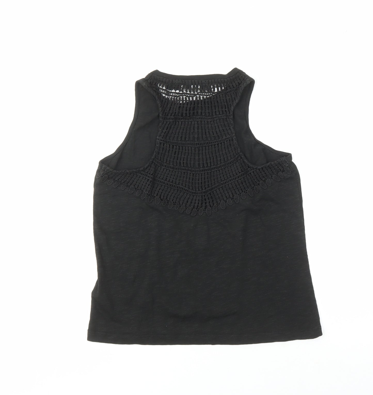 Superdry Women's Black Crochet Tank Size UK 8