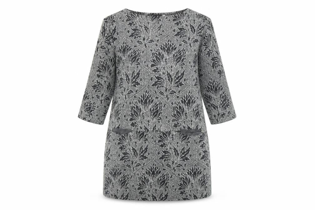 Front view of White Stuff Women's Black Shift Dress UK 10