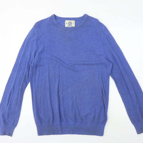 Guide London Blue Men's Pullover Jumper M Cotton
