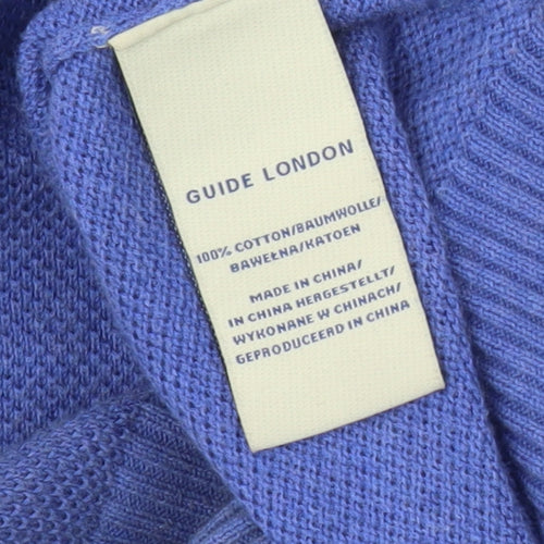 Guide London Blue Men's Pullover Jumper M Cotton