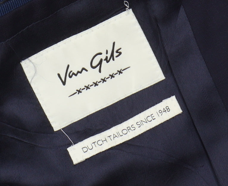 Van Gils Men's Blue Blazer, Size 40R, Business Wear