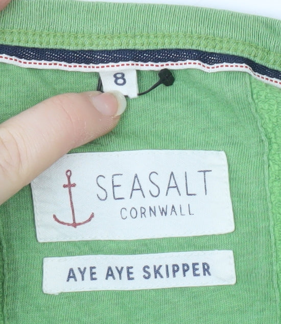 Seasalt Cornwall Women's Green Pullover Jumper Size 8
