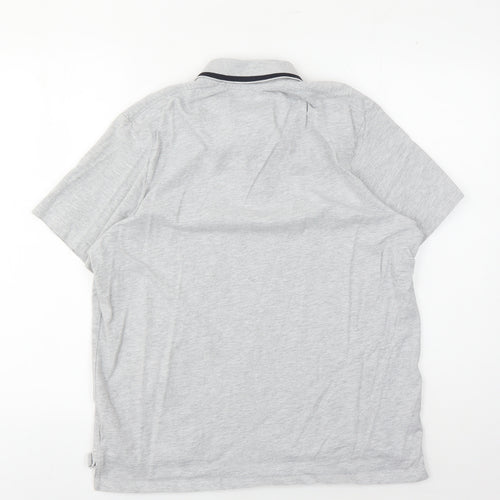SoulCal & Co Men's Grey Polo Shirt Size M