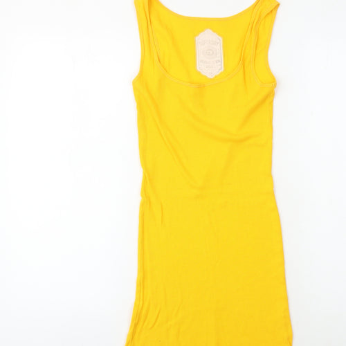 Superdry Women's Yellow Tank Dress S