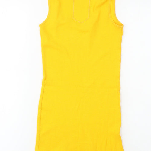 Superdry Women's Yellow Tank Dress S