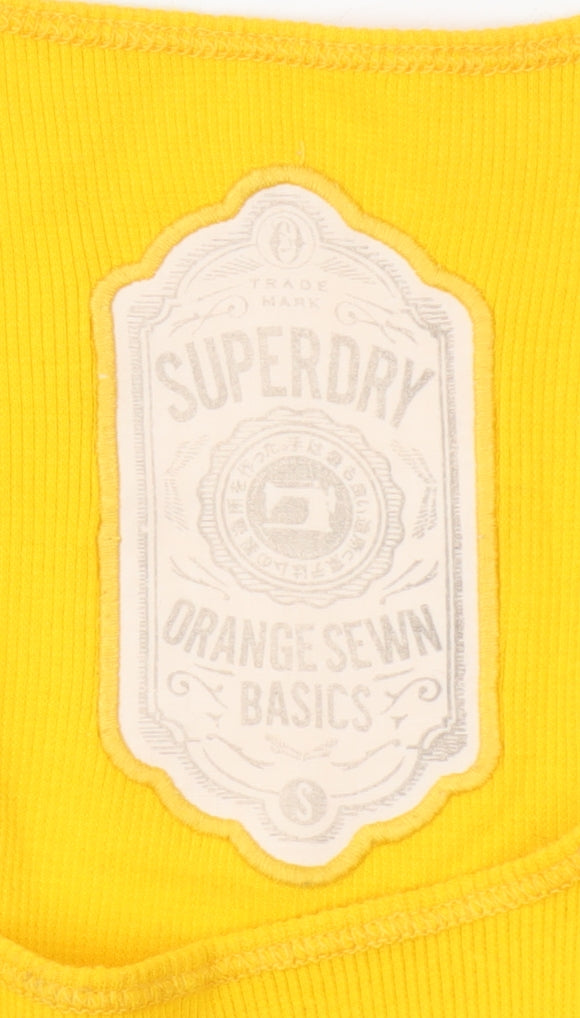 Superdry Women's Yellow Tank Dress S