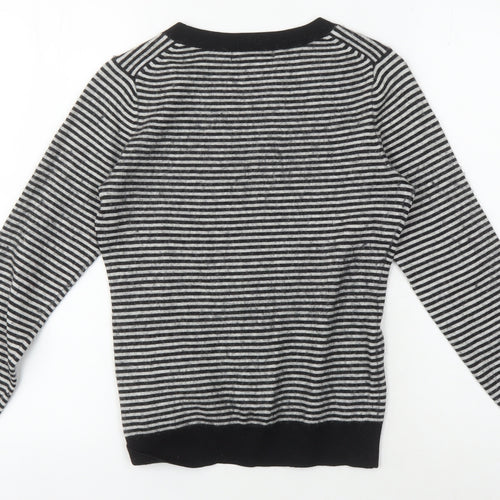 Banana Republic Women's Black Striped Jumper S