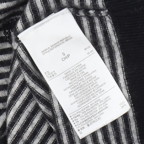 Banana Republic Women's Black Striped Jumper S
