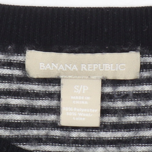 Banana Republic Women's Black Striped Jumper S
