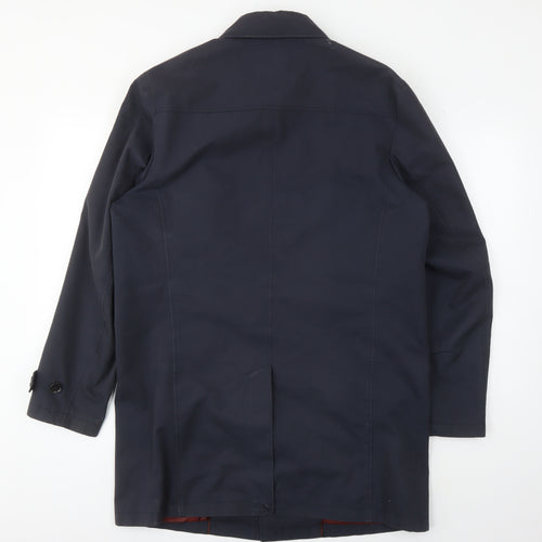 Thomas Nash Men's Black Trench Coat S, Classic Style