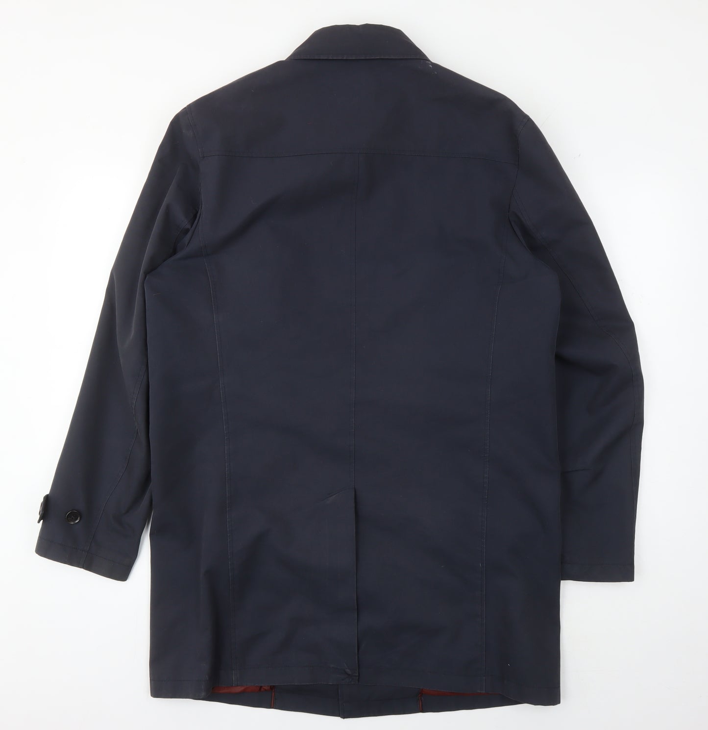 Thomas Nash Men's Black Trench Coat S, Classic Style