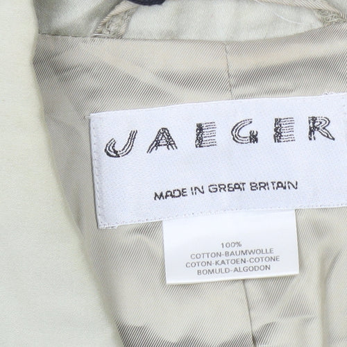 Jaeger Women's Beige Classic Blazer, Size 14, Business Casual