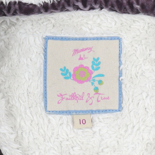 Mantaray Women's Brown Full Zip Hoodie Size 10