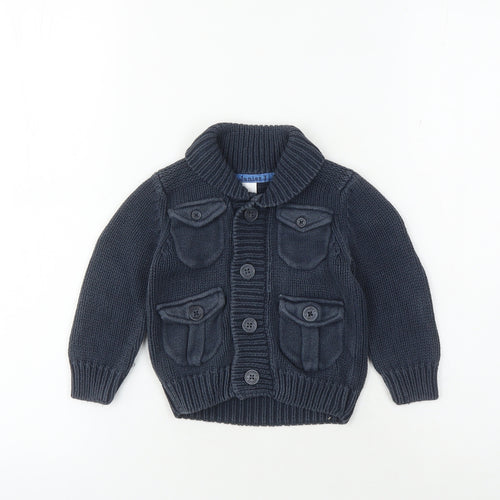 Jasper Conran Unisex Blue Cardigan 9-12 Months
