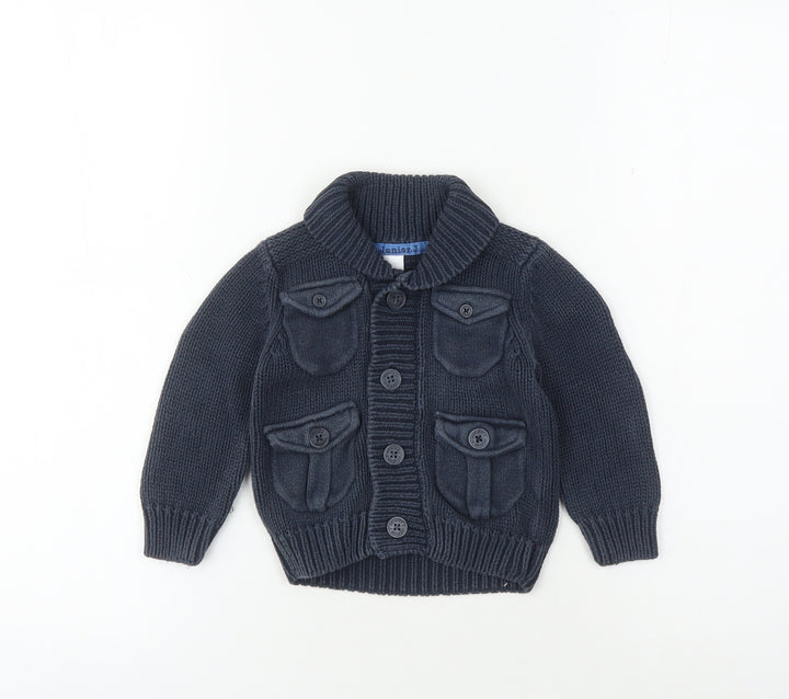 Jasper Conran Unisex Blue Cardigan 9-12 Months