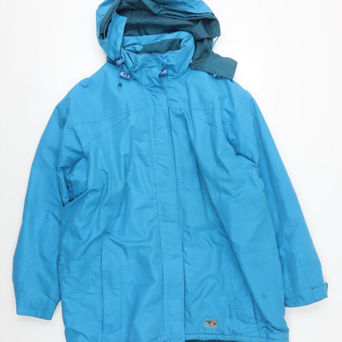 Arctic Storm Men's XL Blue Hooded Waterproof Parka