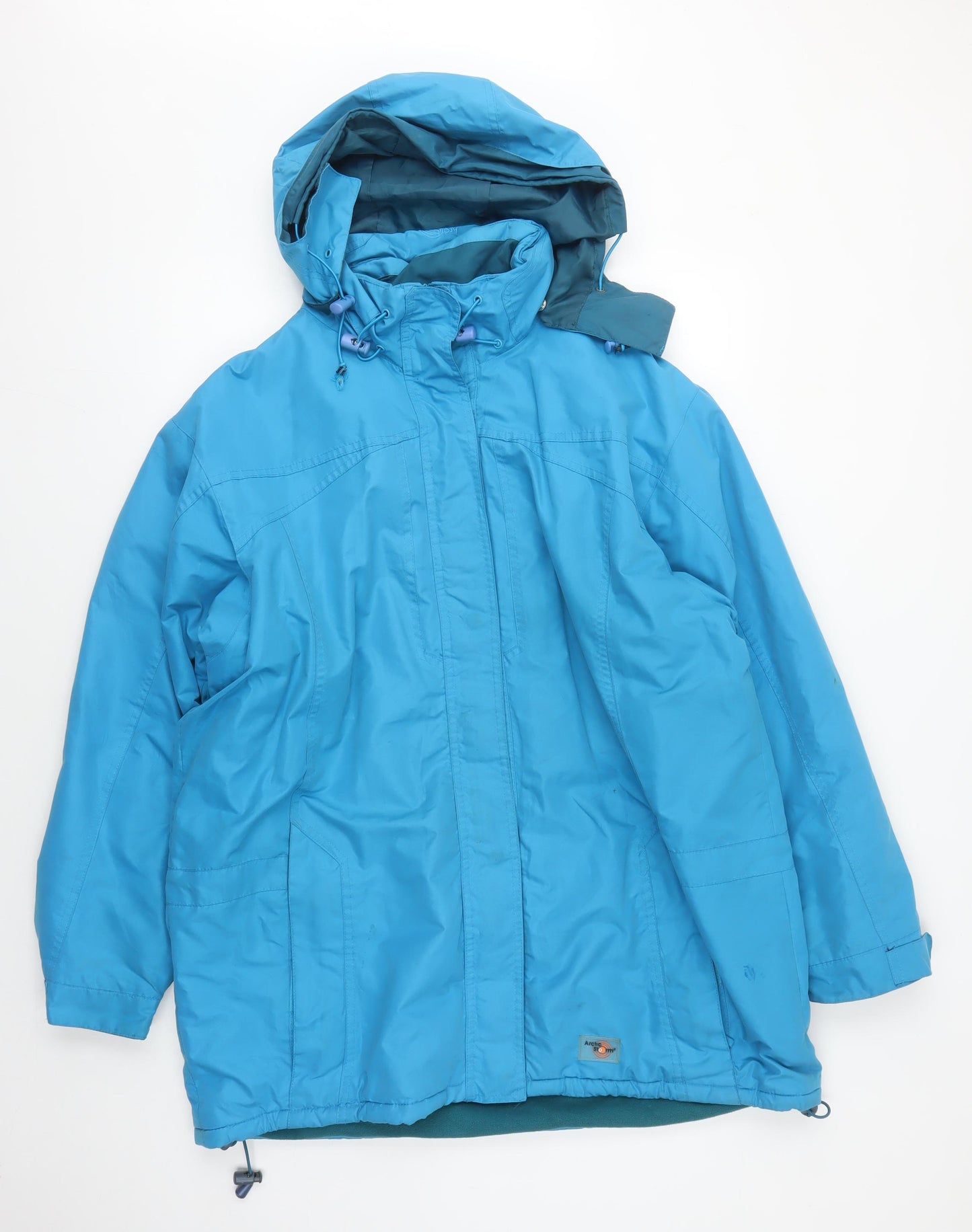 Arctic Storm Men's XL Blue Hooded Waterproof Parka