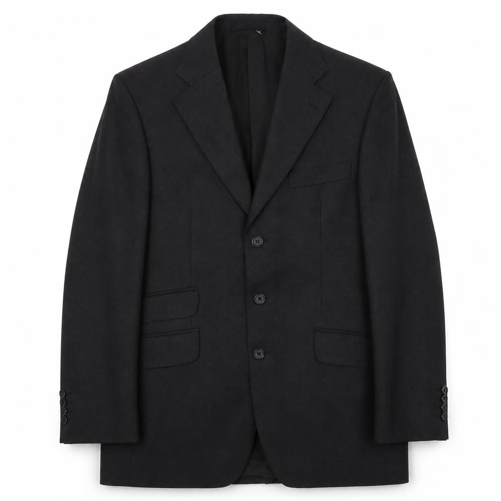 Aquascutum Men's Black Blazer, Size 38R, Elegant & Formal