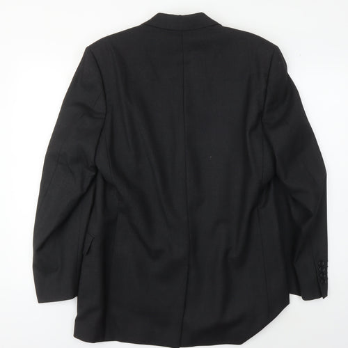 Aquascutum Men's Black Blazer, Size 38R, Elegant & Formal