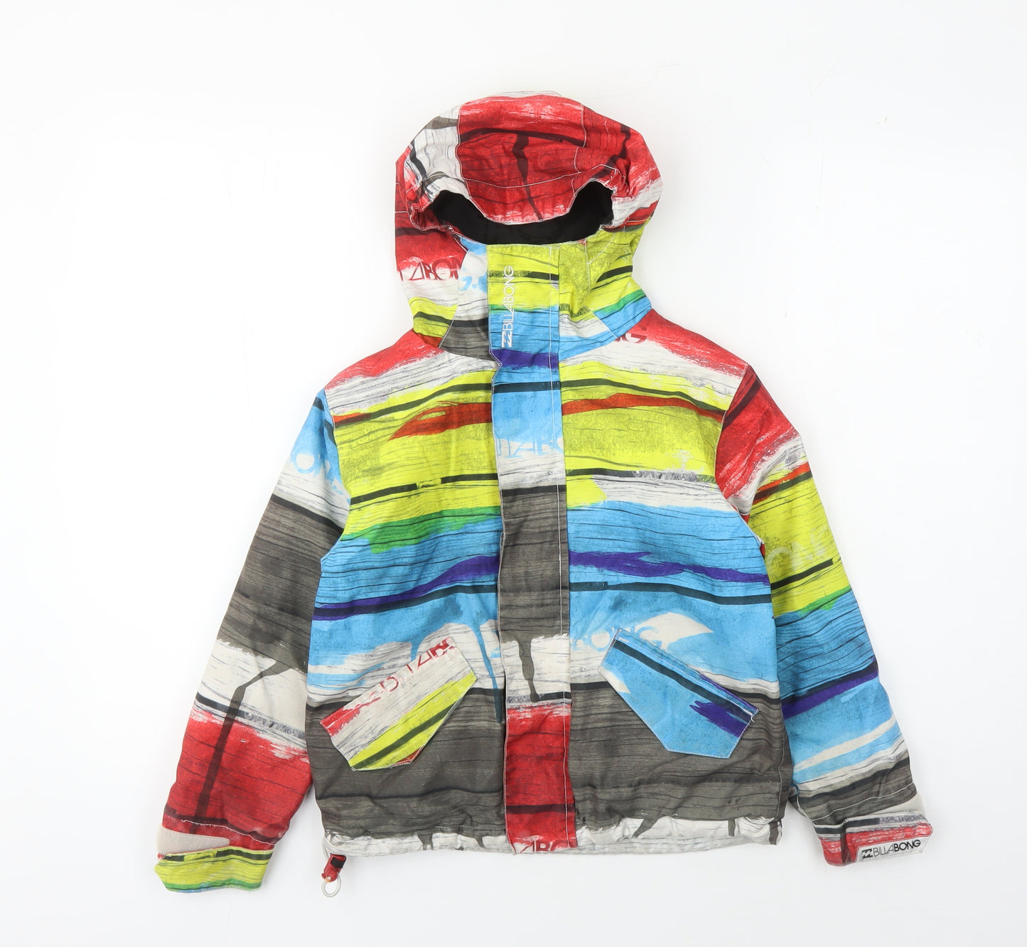 Billabong Boys Multicoloured Puffer Jacket, Size 6, Hooded