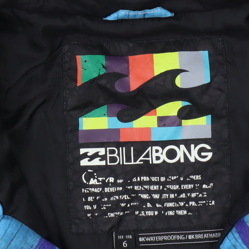 Billabong Boys Multicoloured Puffer Jacket, Size 6, Hooded