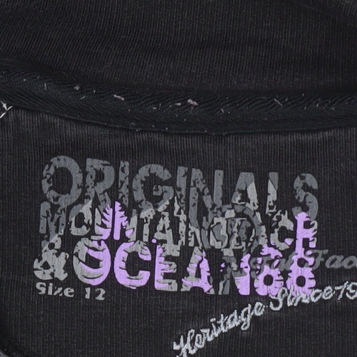 Montana & Ocean Women's Black Size 12 Pullover Sweatshirt