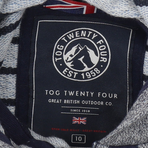 Tog Twenty Four Women's Grey Henley Hoodie Size 10