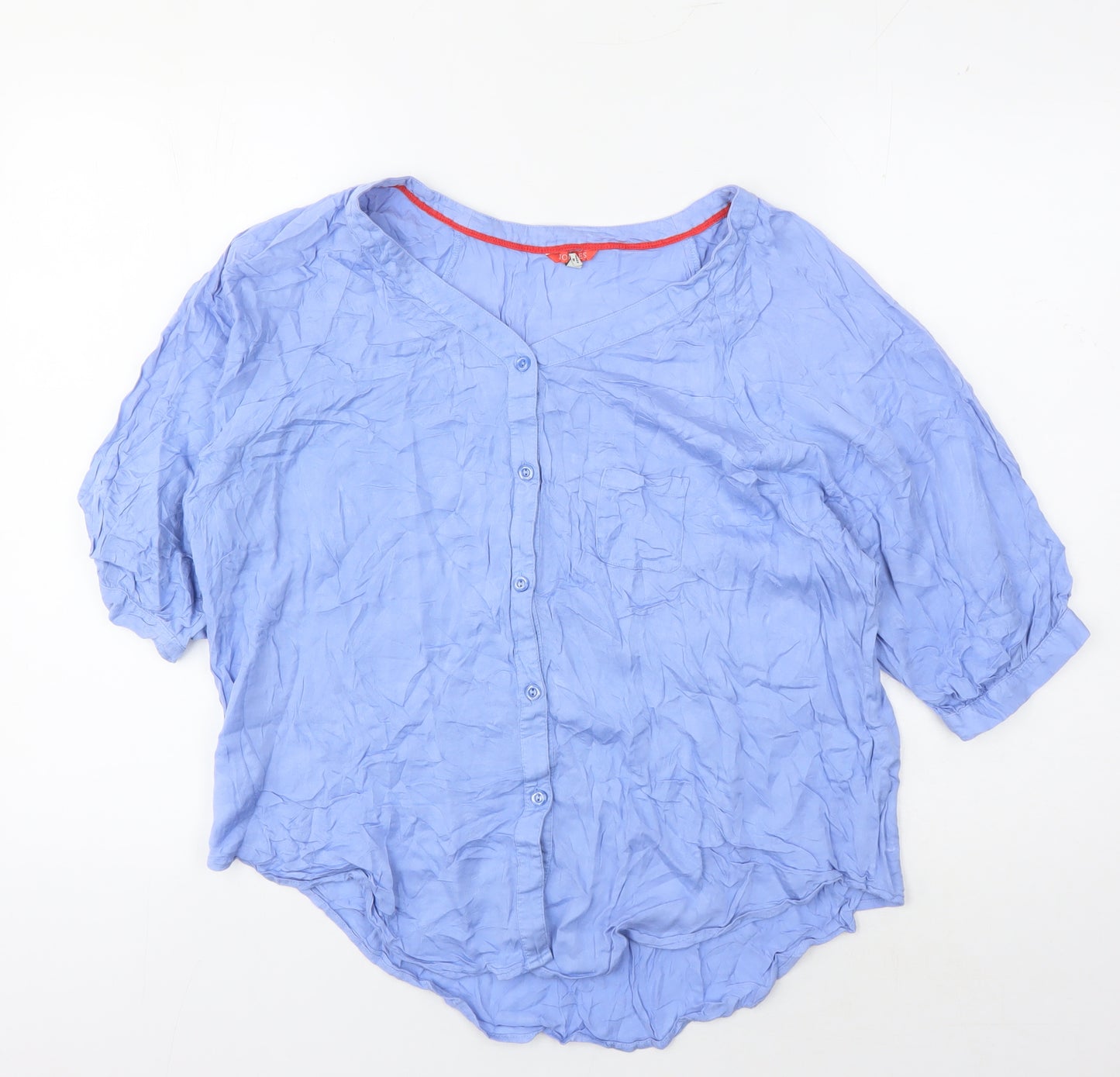 Joules Women's Blue Viscose Blouse UK 12