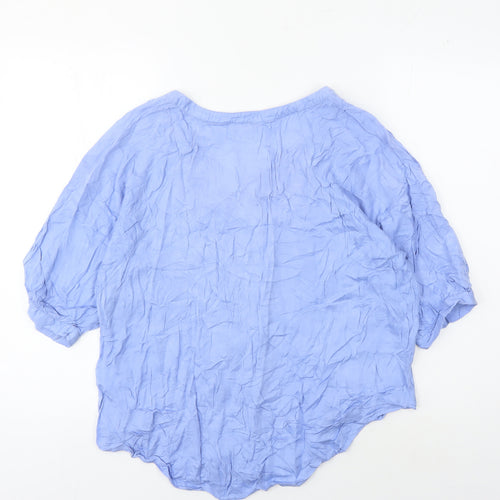 Joules Women's Blue Viscose Blouse UK 12