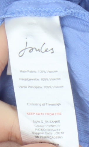 Joules Women's Blue Viscose Blouse UK 12