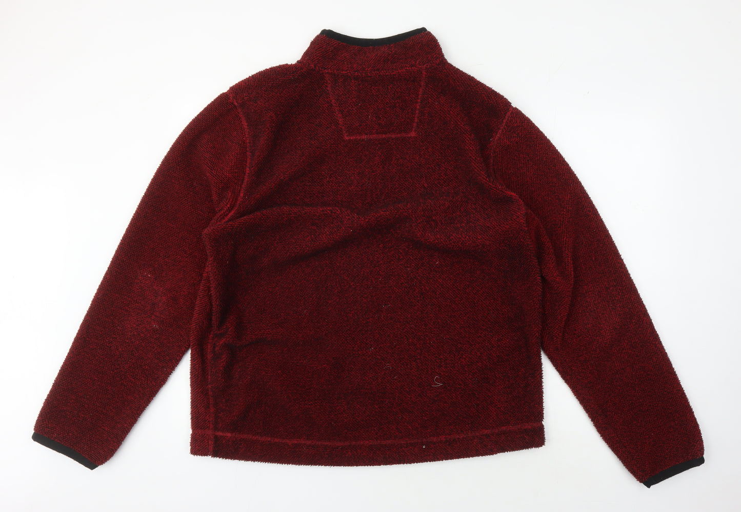 Weird Fish Men's Red 1/4 Zip Fleece Jacket - Large