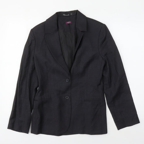 T.M.Lewin Black Wool Cashmere Women's Suit Jacket Size 10
