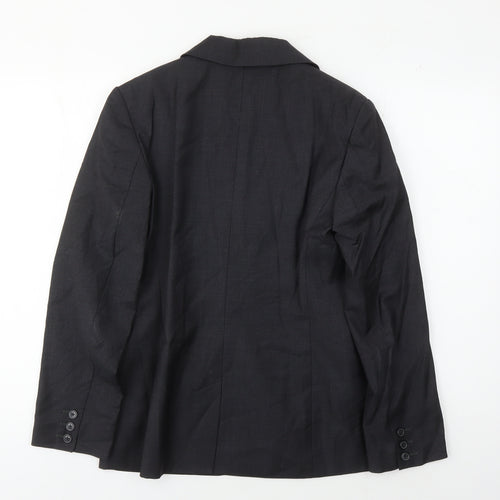 T.M.Lewin Black Wool Cashmere Women's Suit Jacket Size 10