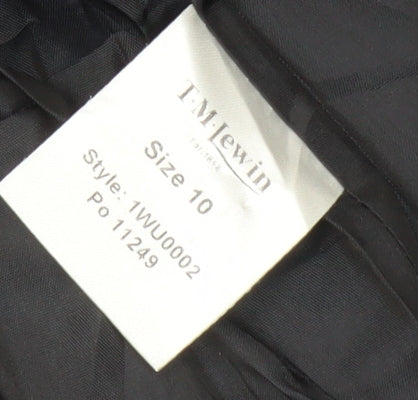 T.M.Lewin Black Wool Cashmere Women's Suit Jacket Size 10