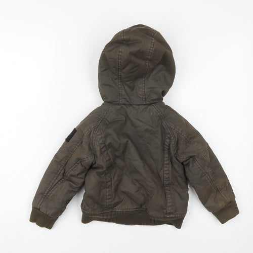 Ted Baker Boys Brown Hooded Puffer Jacket 4 Years